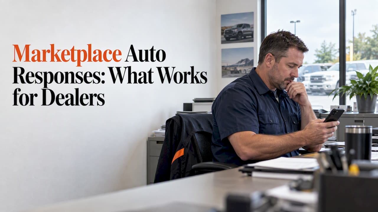 Marketplace Auto Responses: What Works for Dealers